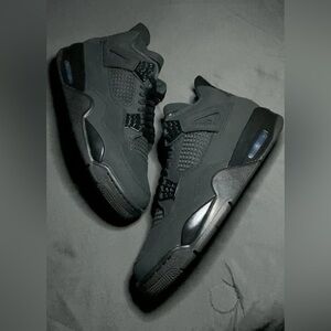 Air Jordan 4 Retro 2025 DS "Black Cat" Size 9.5 Men's FV5029-010